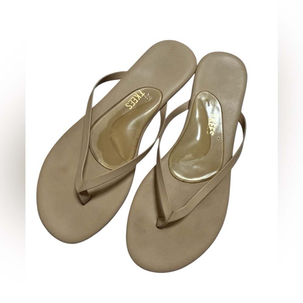 TKEES Women’s Lily Foundations Matte Flip Flop Coco Butter Tan - Size 7 - Picture 5 of 6
